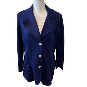 Vintage Koret of California Oversized Unstructured Blazer Blue